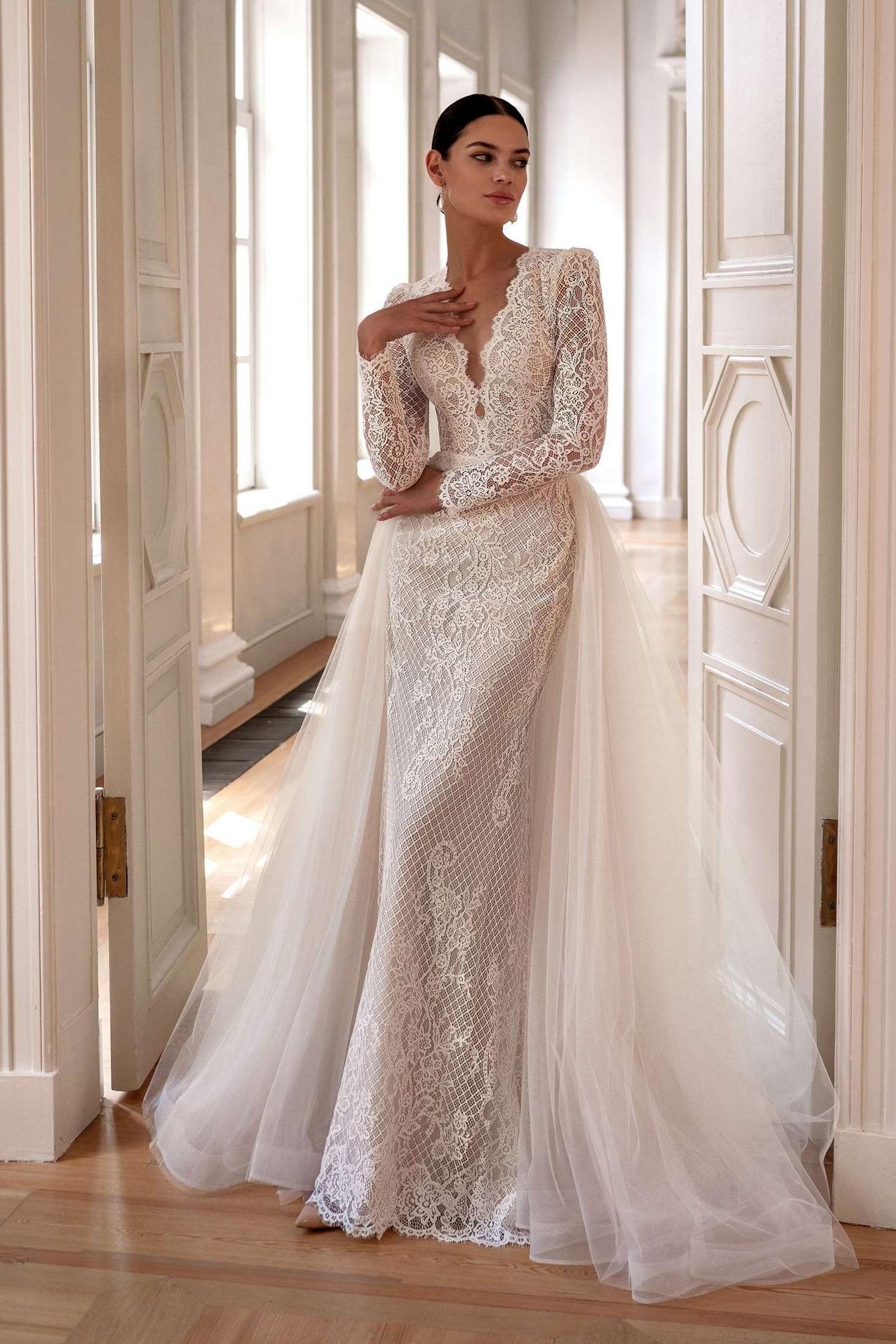 Свадебное платье Дидиан + шлейф