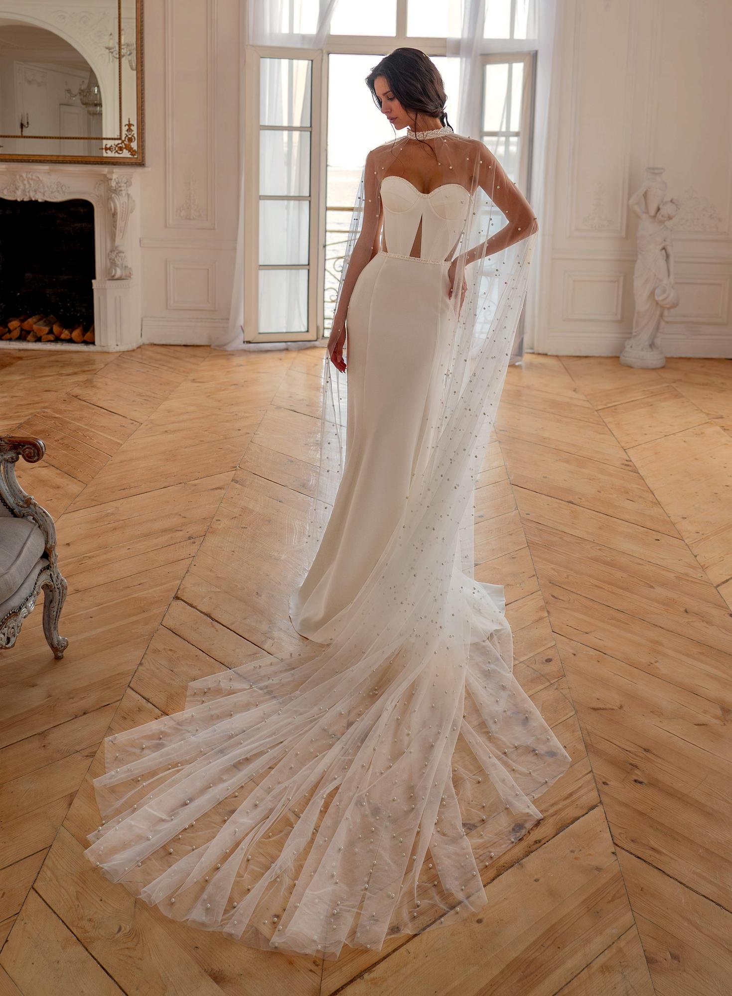 Свадебное платье Илекс с кейпом