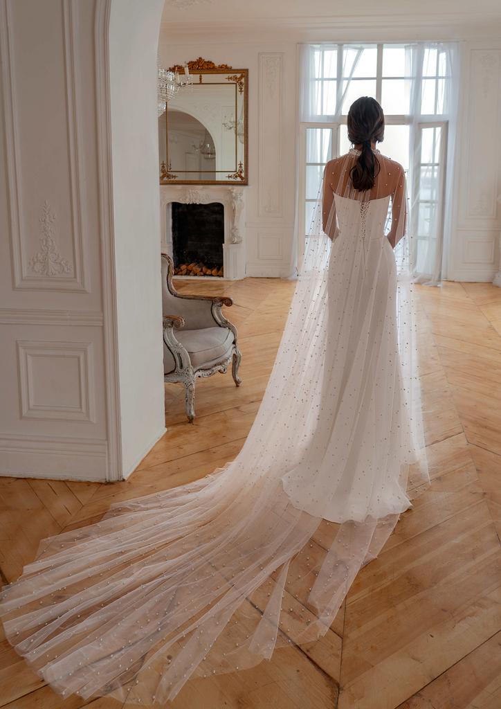 Кейп для свадебного платья