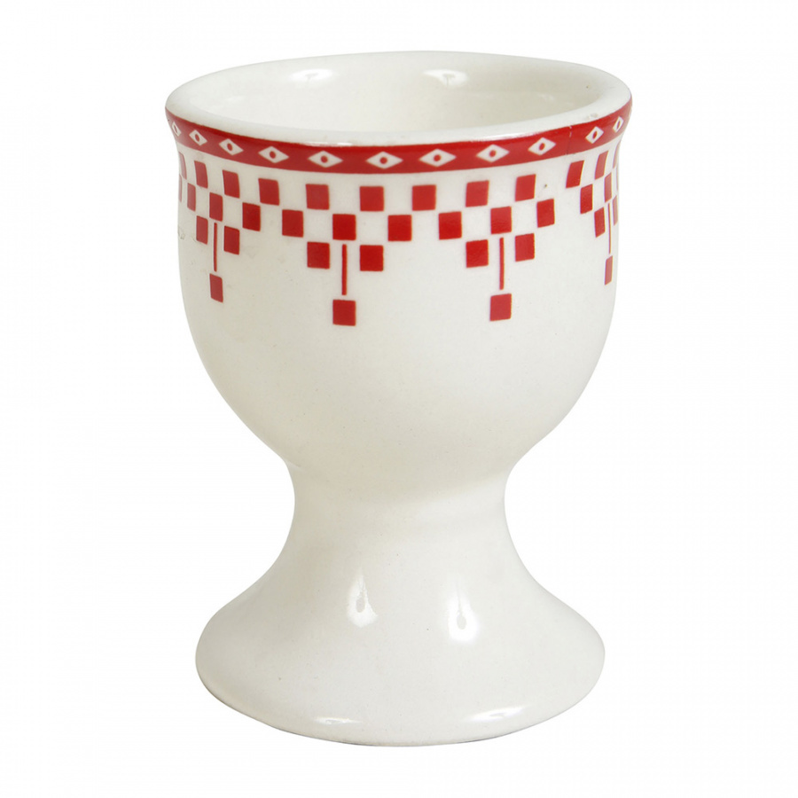 Подставка для яйца "Красные шашечки"