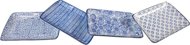 Блюдо прямоугольное "Дельфт" в ассортименте