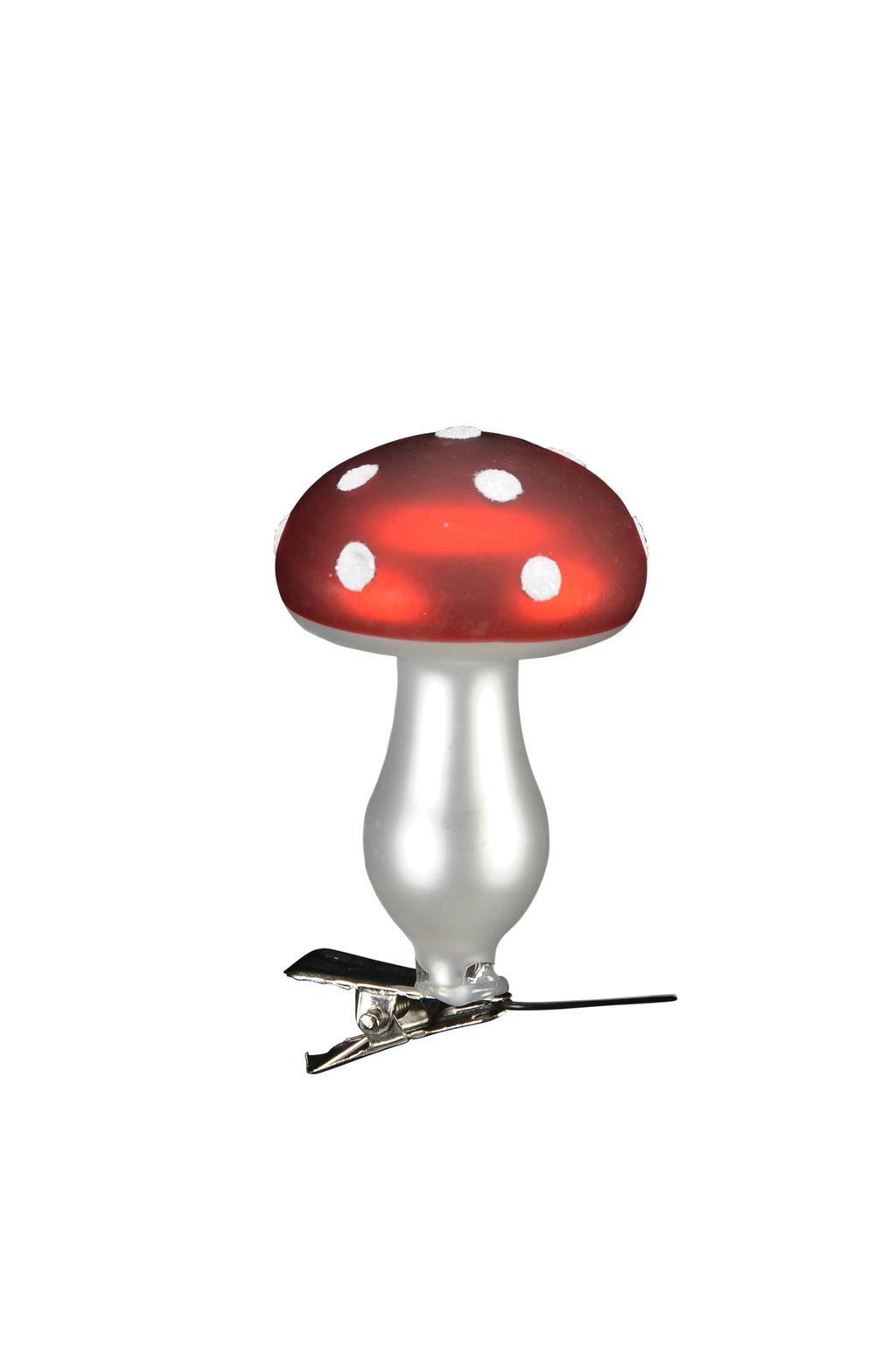 Елочное украшение на клипсе "Мухомор"