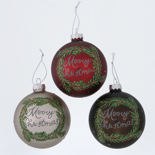Елочный шар "Рождество" в ассортименте