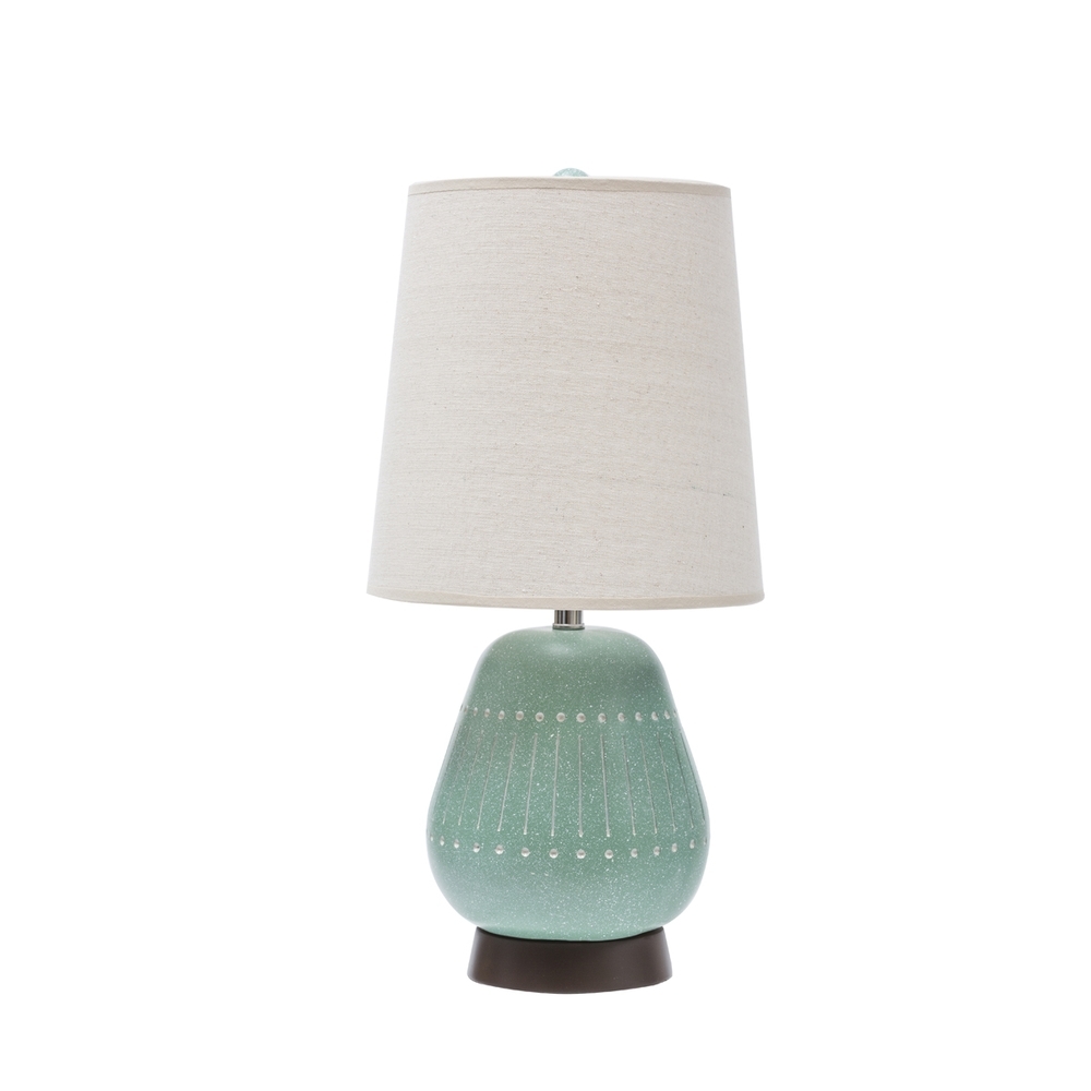 Лампа настольная Зелёная