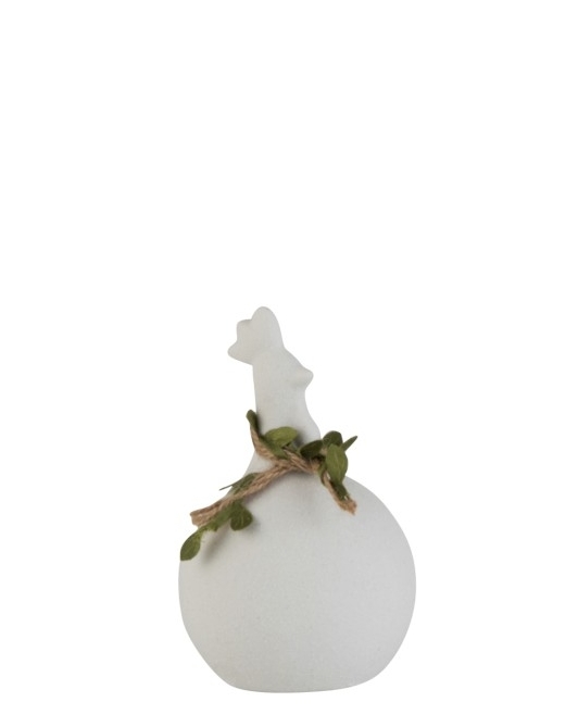 Декор "Курица" белая, малая