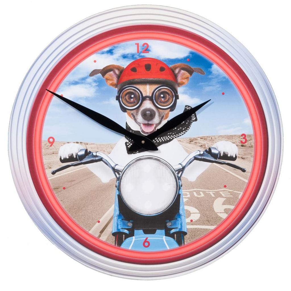 Часы настенные "Собака-гонщик"