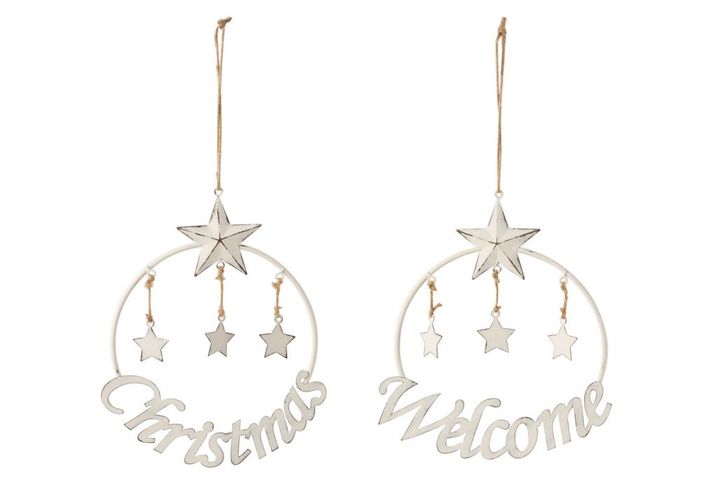 Декор подвесной "Welcome/Christmas" в ассортименте