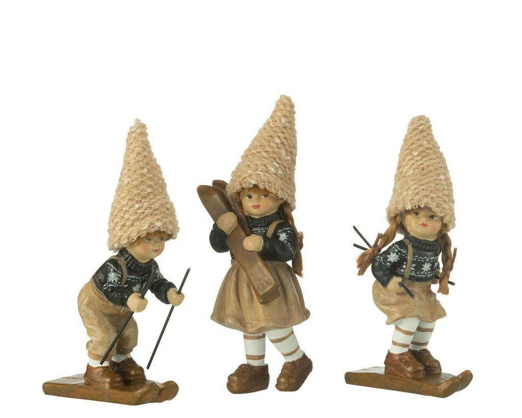 Декор "Малыш-лыжник" малый в ассортименте