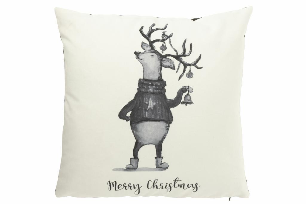 Подушка декоративная "Олень в свитере"