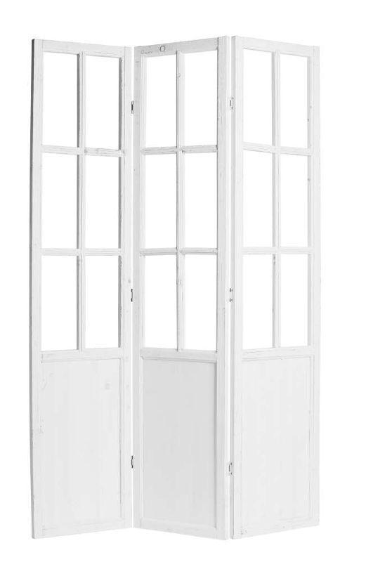 Ширма декоративная белая