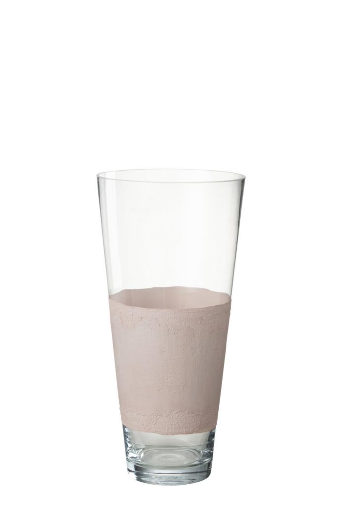 Ваза "Дельфина" средняя розовый антик