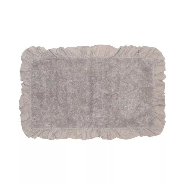 Коврик с воланами "Романтичный серый"