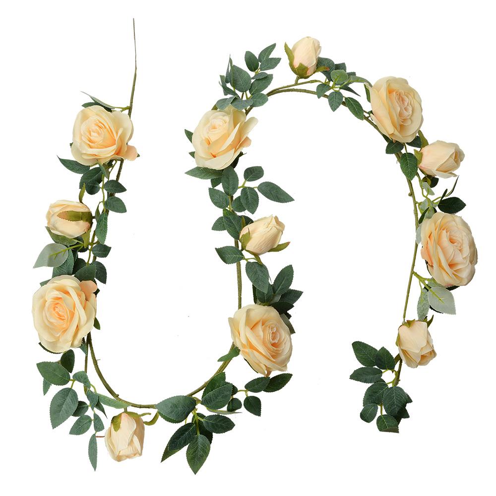 Гирлянда из кремовых роз