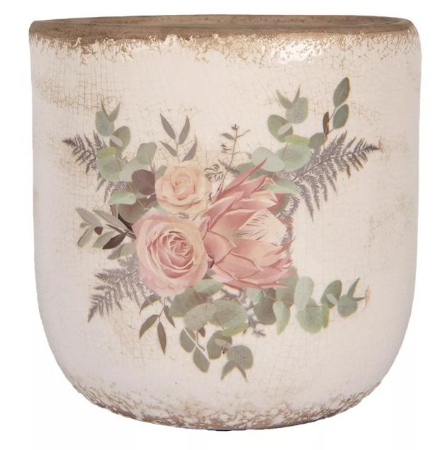 Кашпо декоративное "Розы" большое