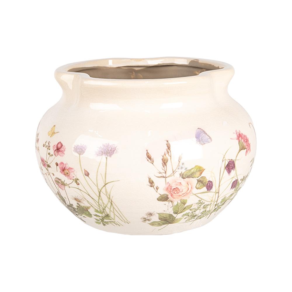 Кашпо декоративное "Луговые цветы" среднее