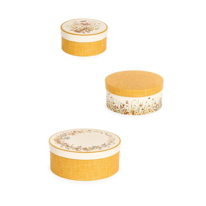 Набор из 3-х декоративных коробок "Джардино"