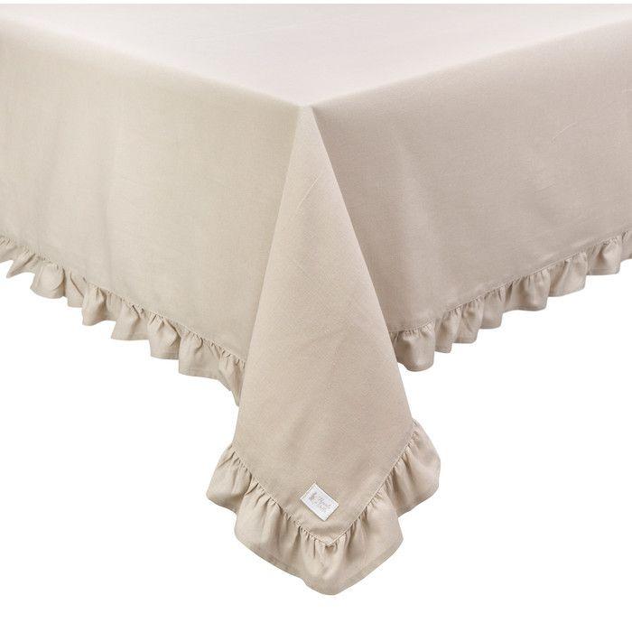 Скатерть с воланом "Деметра" беж