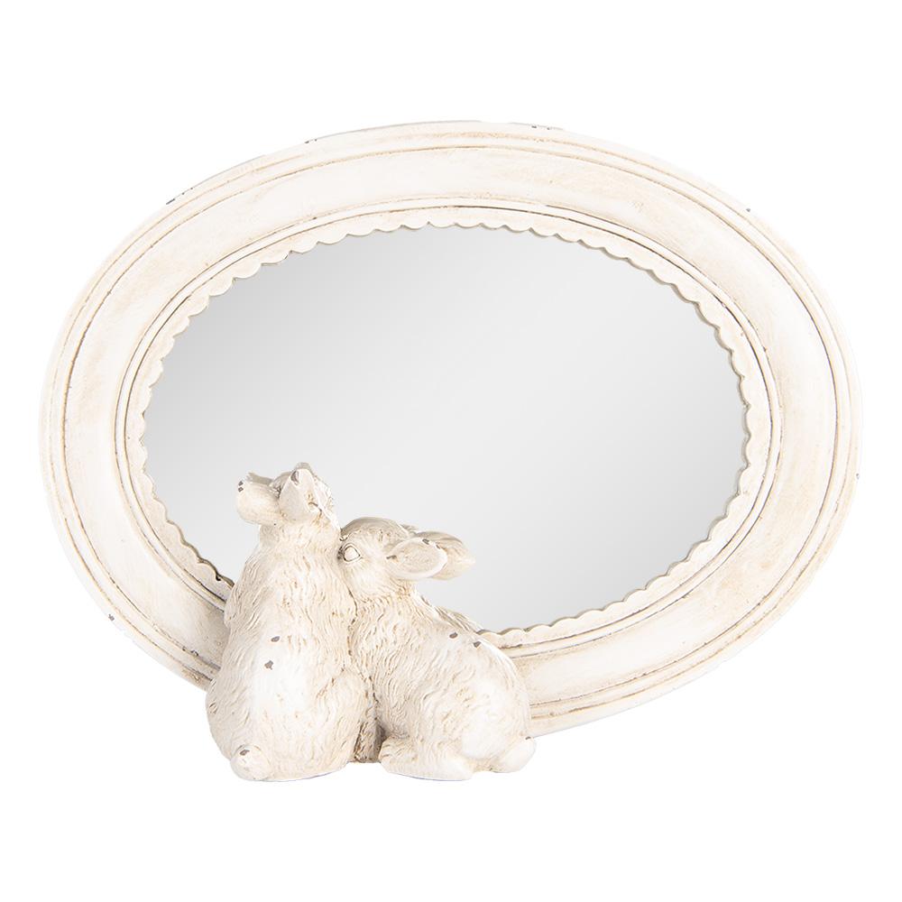 Зеркало настольное "Кролики"