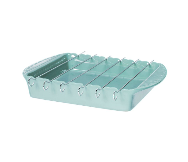 Блюдо для барбекю (бирюзовое)