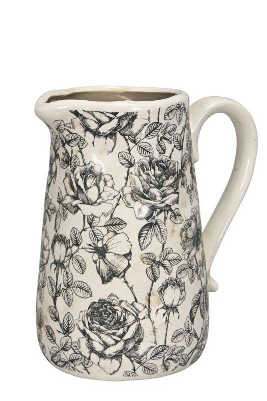 Кувшин декоративный "Розы графика"
