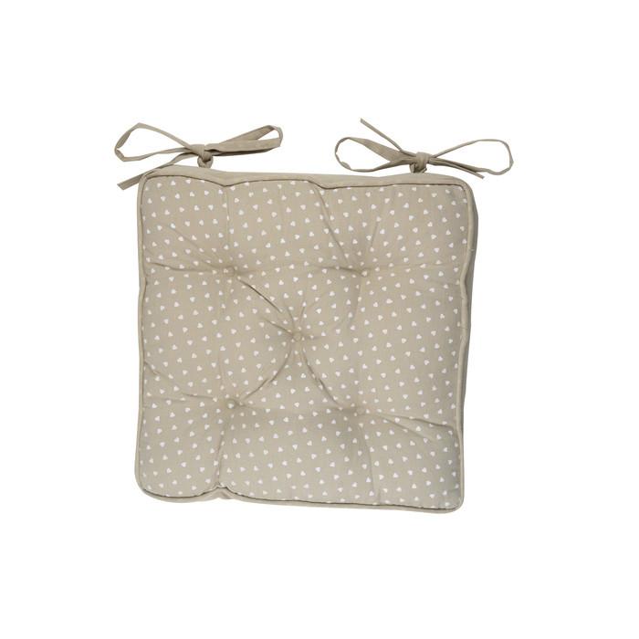 Подушка декоративная для стула "Матильда" бежевая