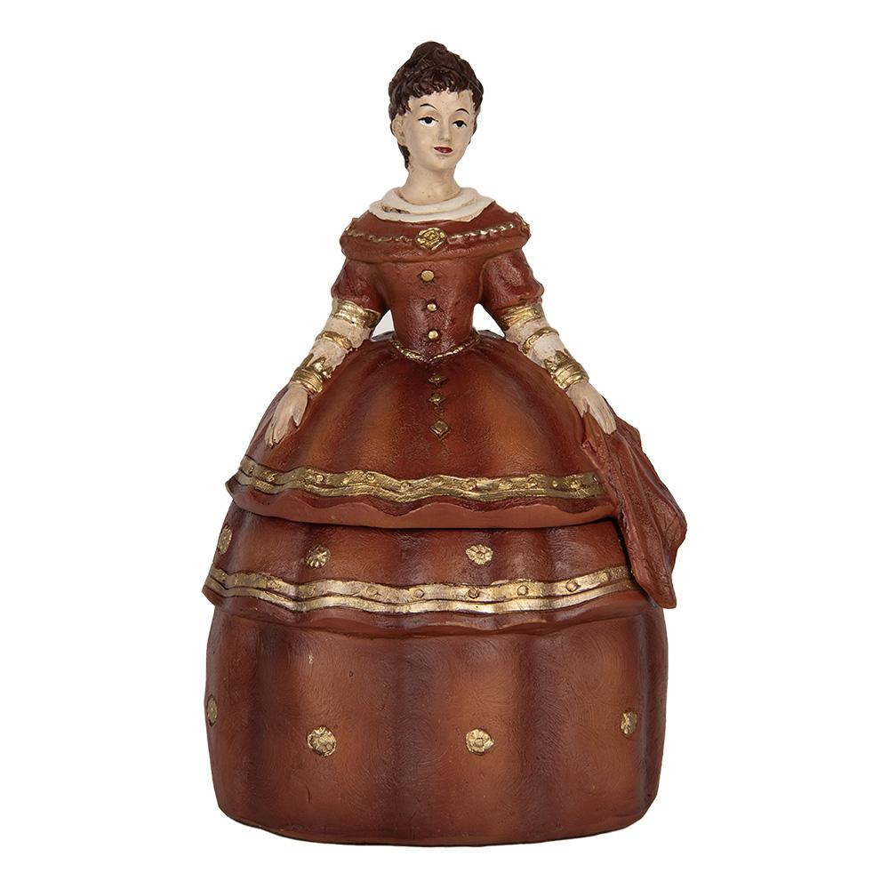 Шкатулка "Дама" красная