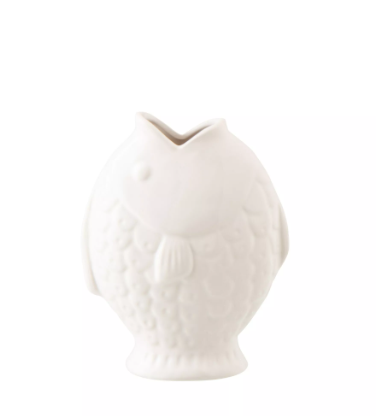 Ваза "Рыба" белая