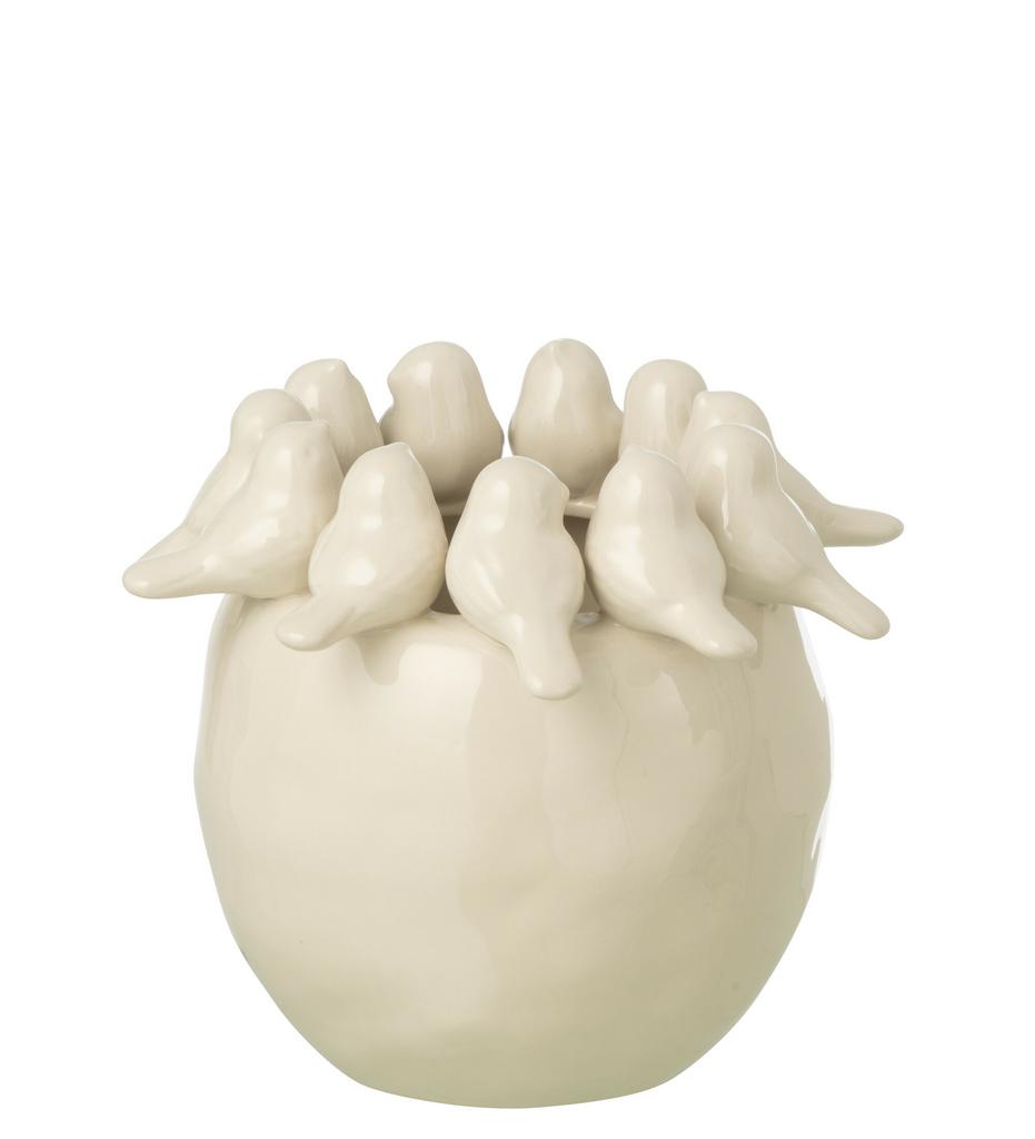 Ваза "Белые птицы" большая