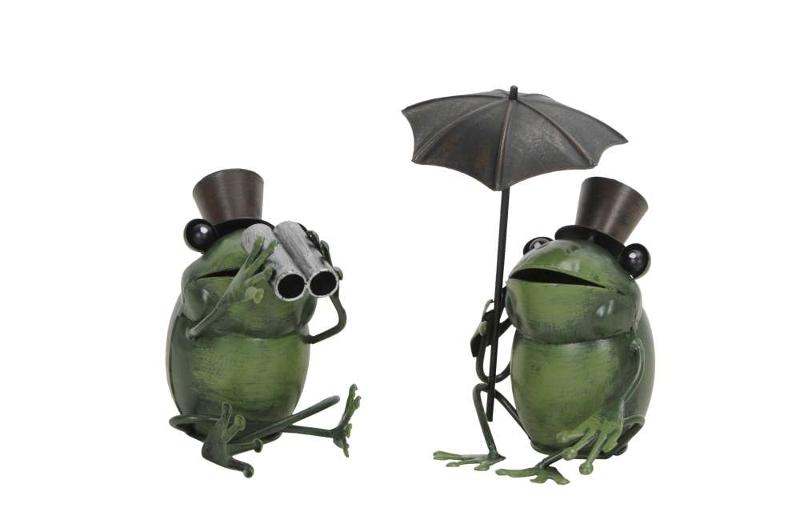 Декор "Лягушка с биноклем/под зонтом" в ассортименте