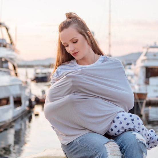 Накидка милк снуд СВЕТЛО-СЕРЫЙ