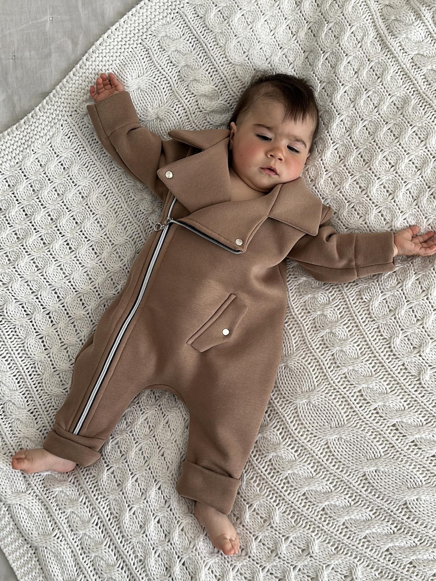 Комбинезон Косуха утепленный футер, капучино