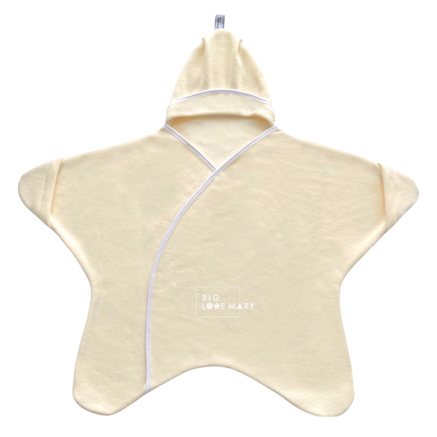 Плед-конверт Звездочка "Крем" с открывающимися ручками