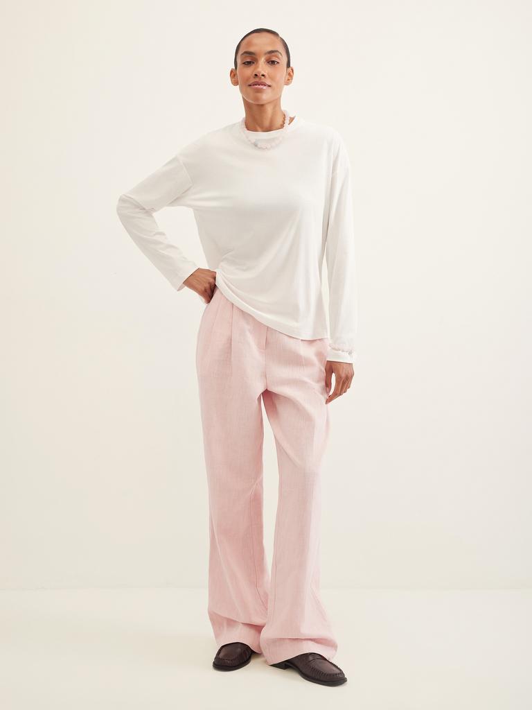 Лонгслив белого цвета