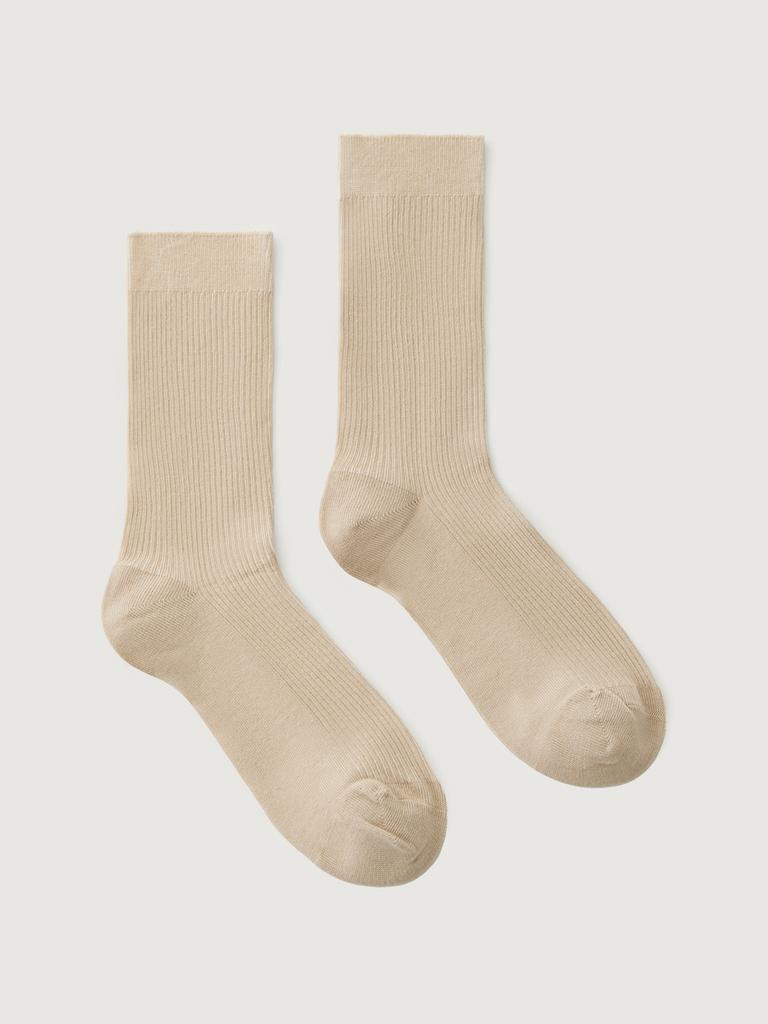Носки хлопковые бежевого цвета