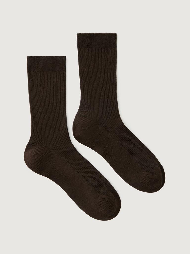 Носки хлопковые коричневого цвета