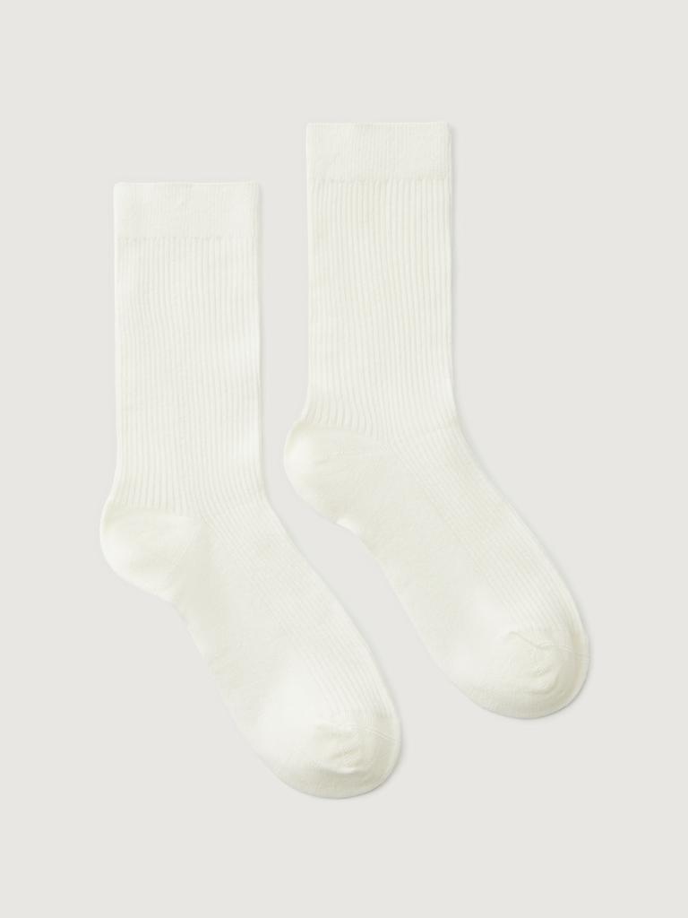 Носки хлопковые белого цвета