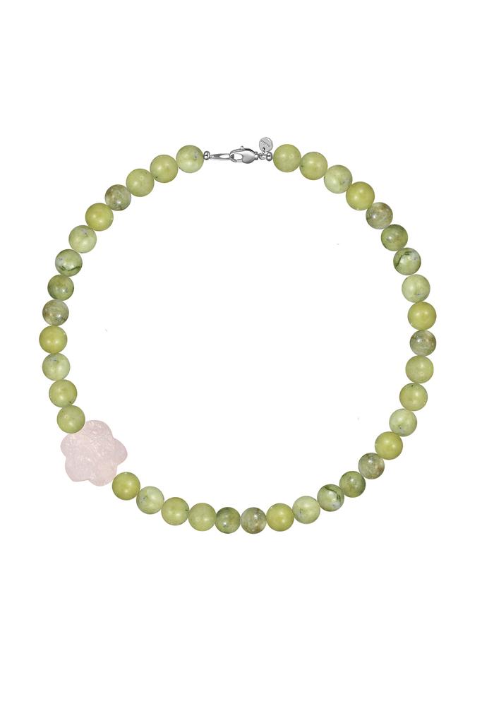 Бусы с вставкой «цветок»