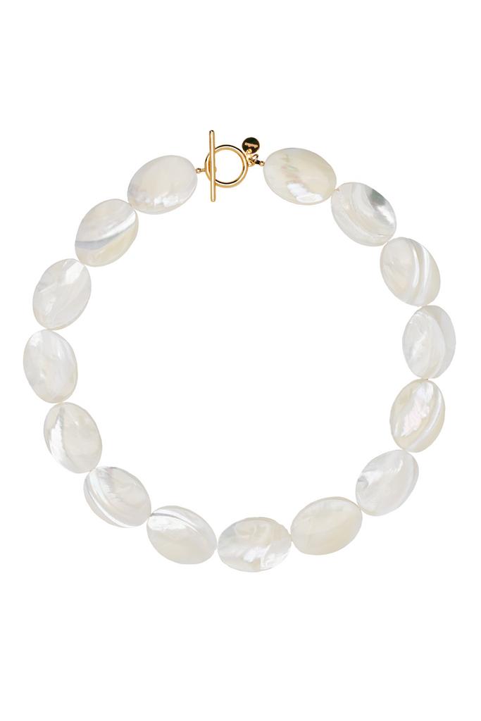 Бусы с перламутровым камнем