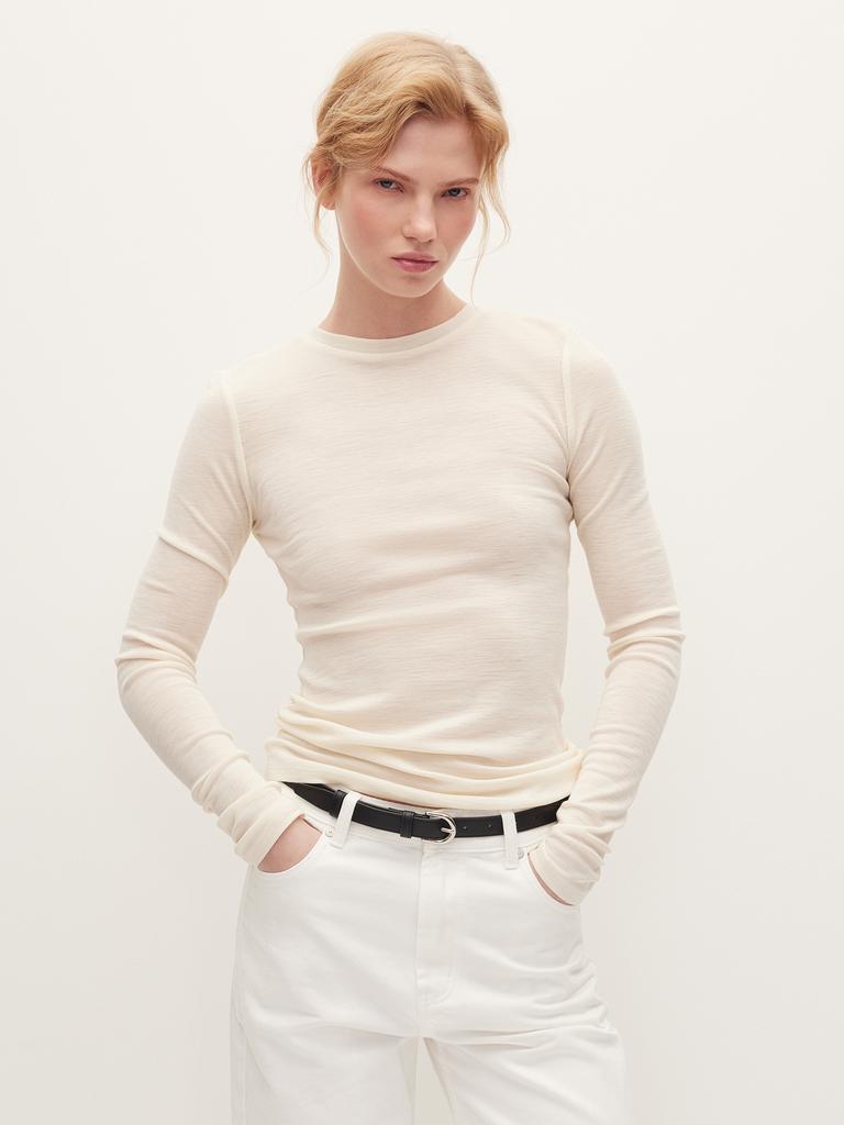 Лонгслив из шерсти мериноса