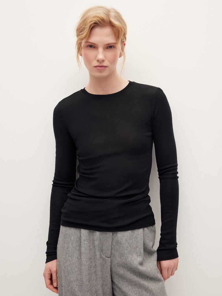 Лонгслив из шерсти мериноса