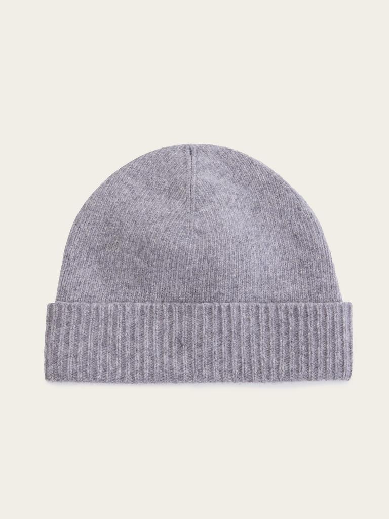 Шапка из шерсти мериноса и кашемира графитового цвета