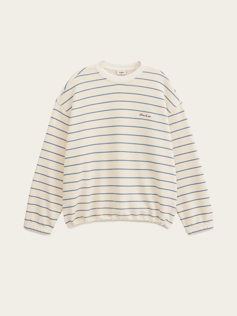 Свитшот в полоску "Pour la vie" (На всю жизнь) для нее