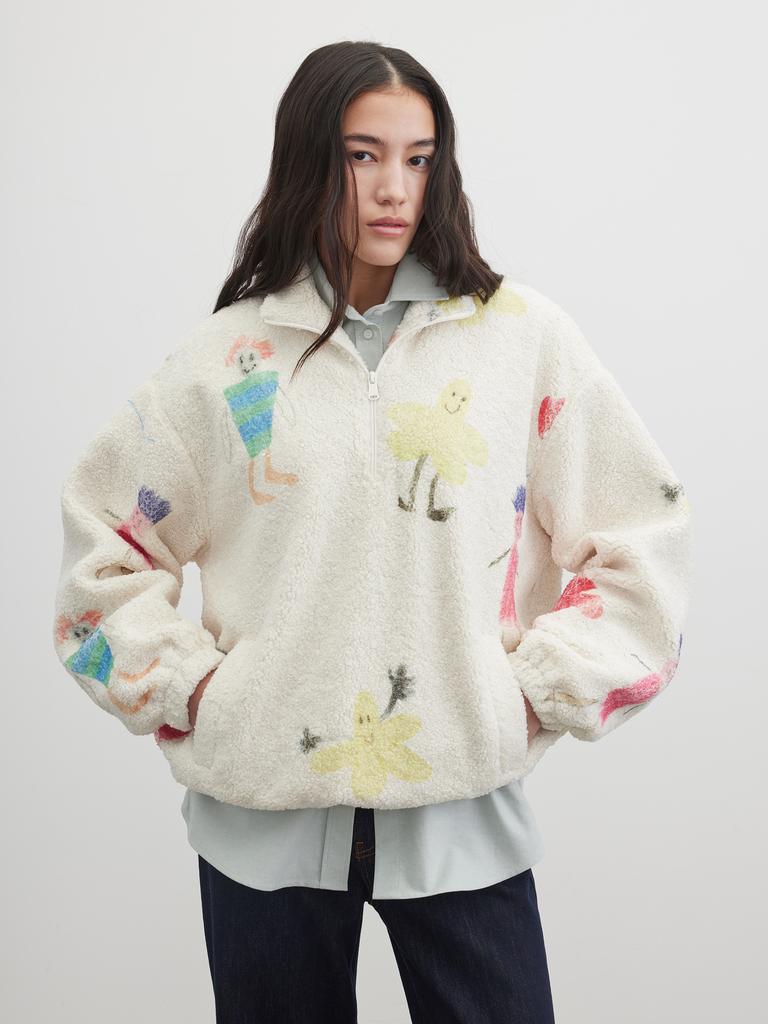 Анорак из флиса Doodle (Каракули)