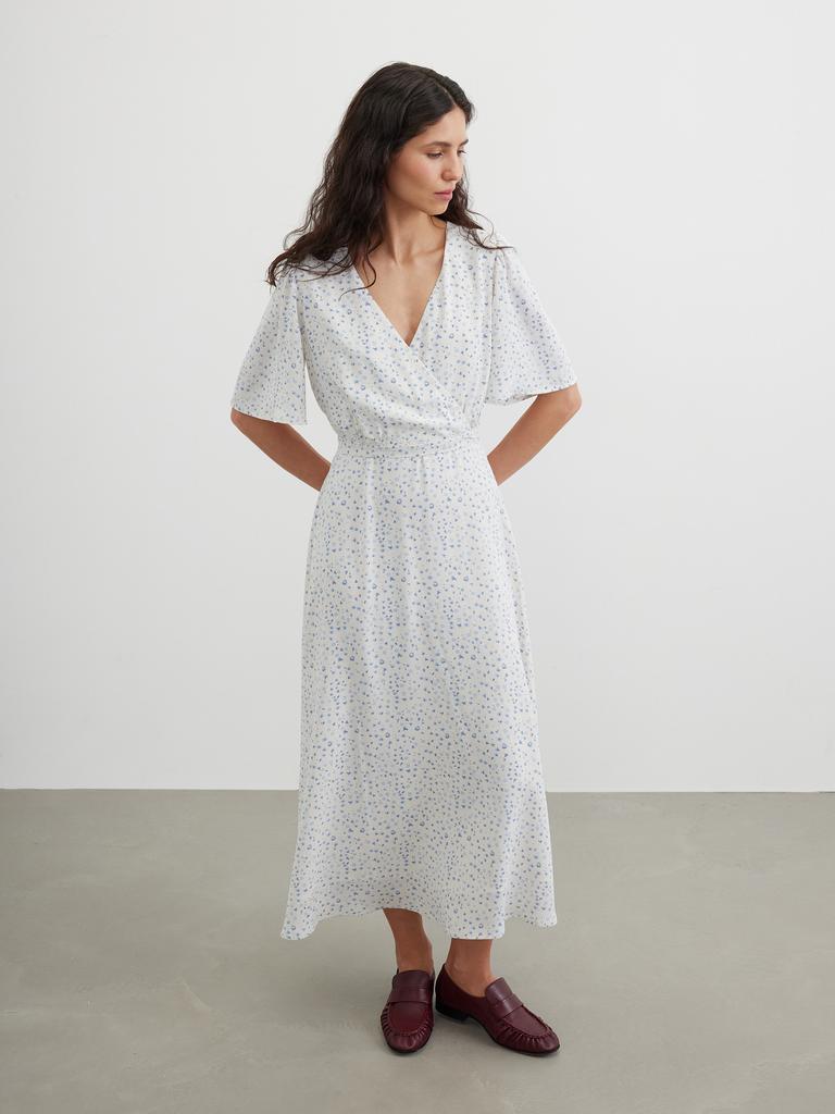 Платье макси в цветочек