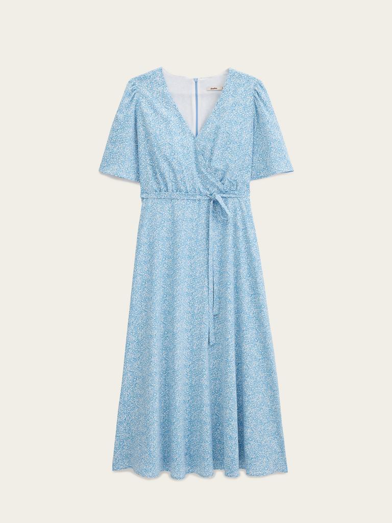 Платье макси в цветочек