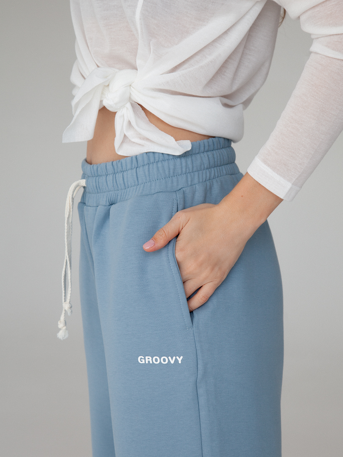 СПОРТИВНЫЕ ШТАНЫ ГОЛУБОЙ