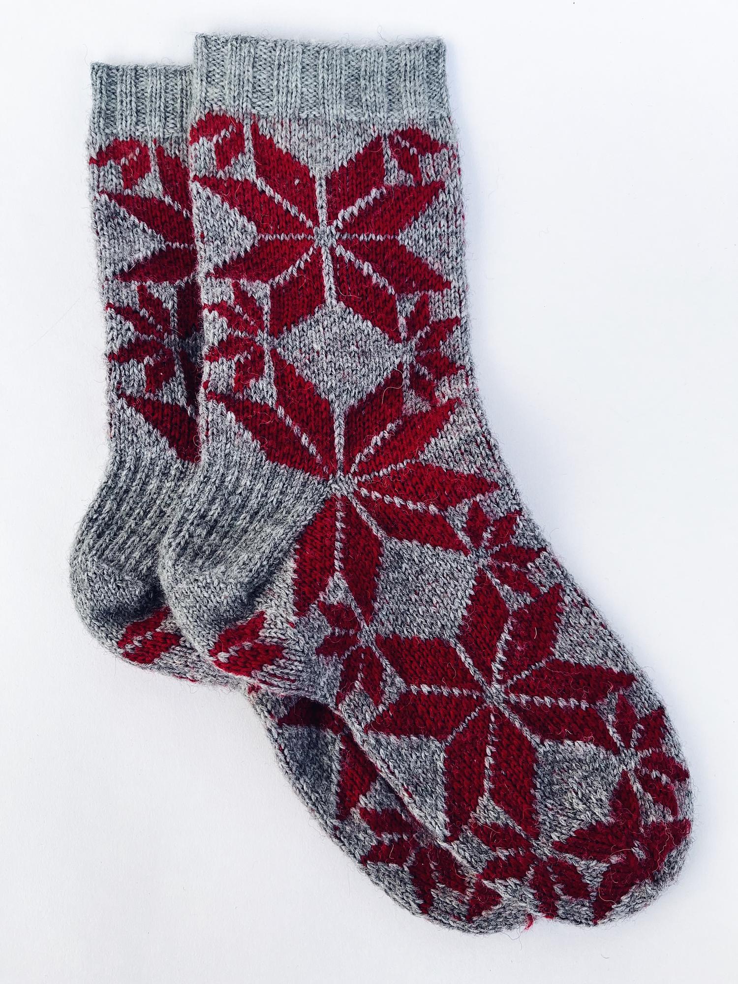 Вязаные носки