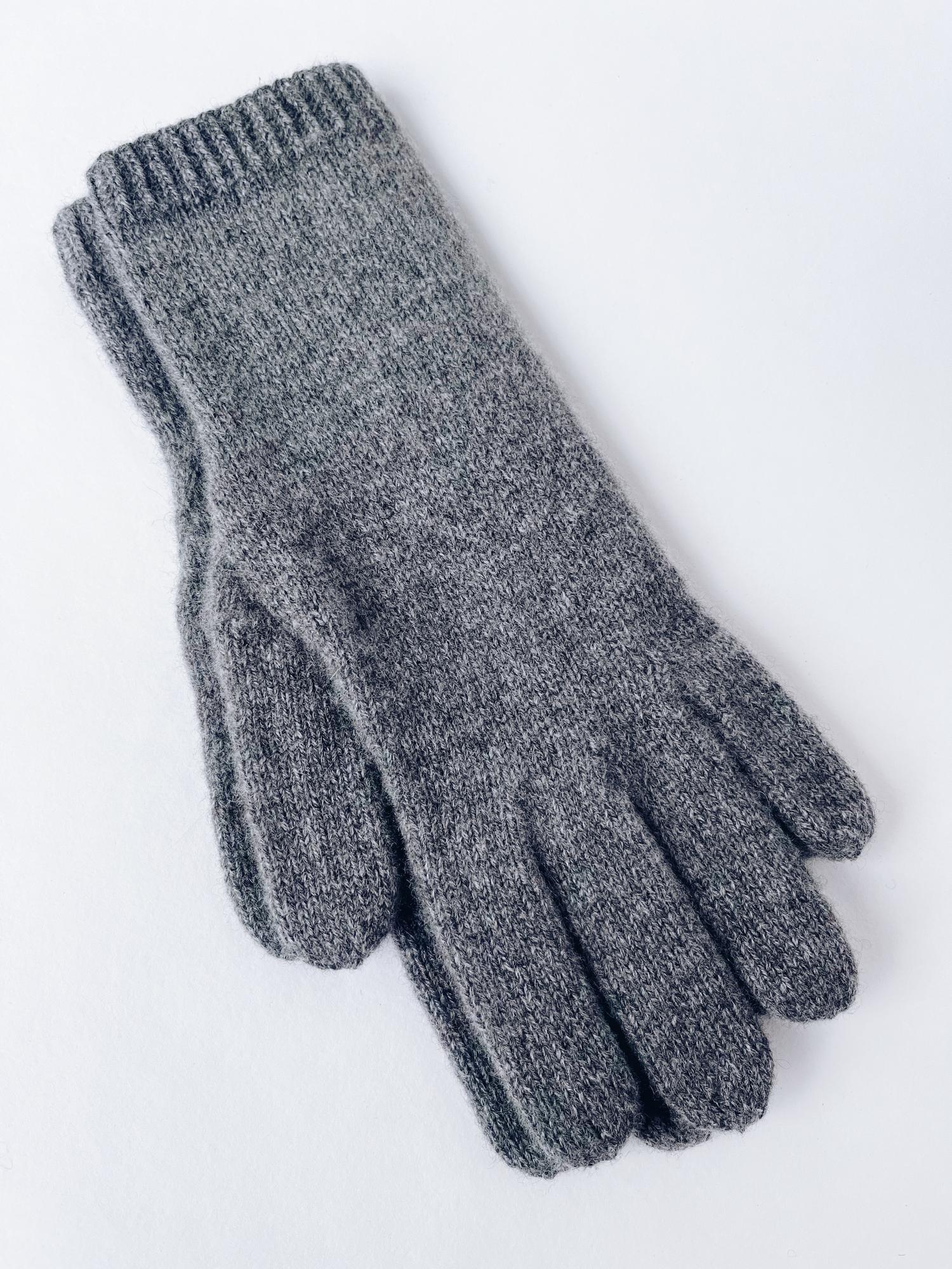 Вязаные перчатки из кашемира L