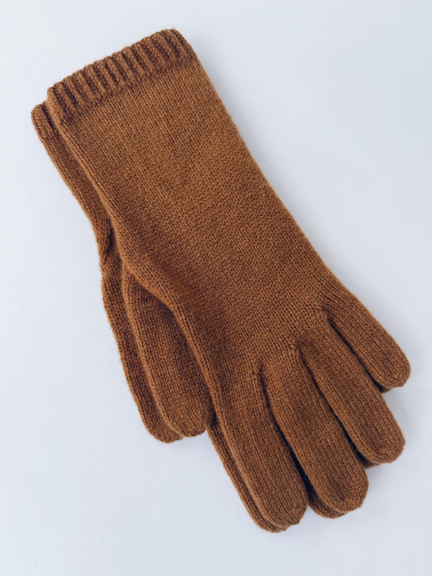 Вязаные перчатки из кашемира L