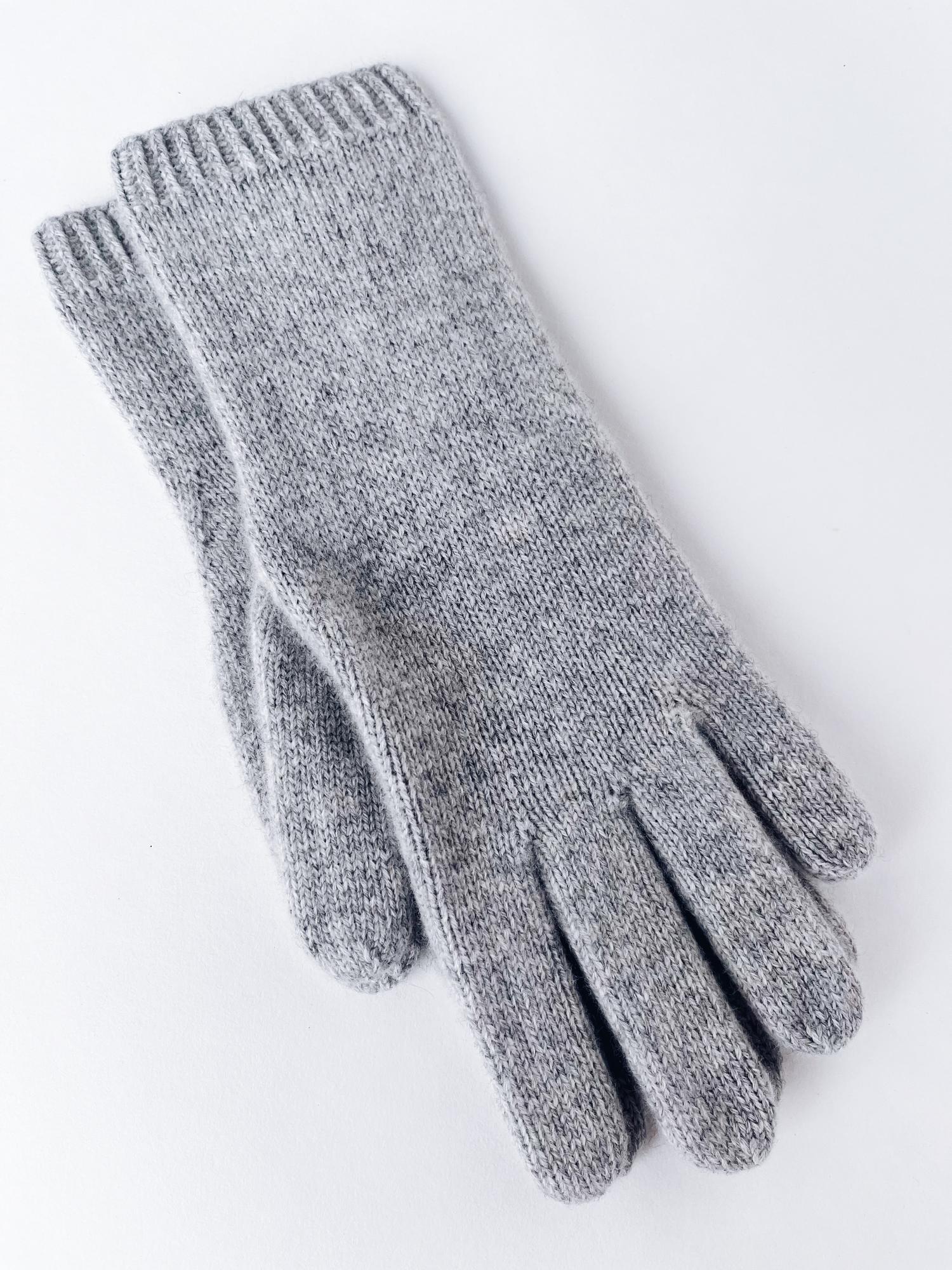 Вязаные перчатки из кашемира L